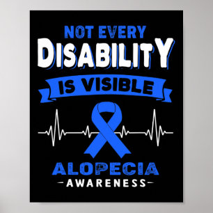 Póster Alopecia Conciencia - No todas las discapacidades