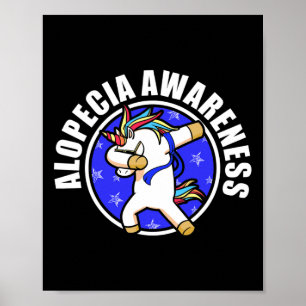 Póster Alopecia Conciencia Pérdida de pelo Guerrero Amant