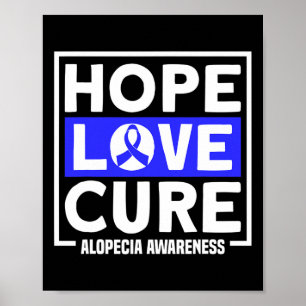 Póster Alopecia Esperanza Amor Sanación Conciencia de Alo