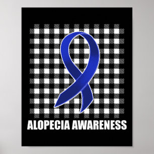 Póster Alopecia Sensibilización Hair Loss Warrior USA Fla