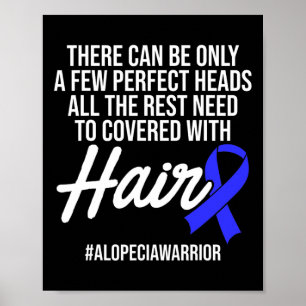 Póster Alopecia Sensibilización Pérdida de pelo Guerrero