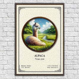 Póster Alpaca Zoology Series