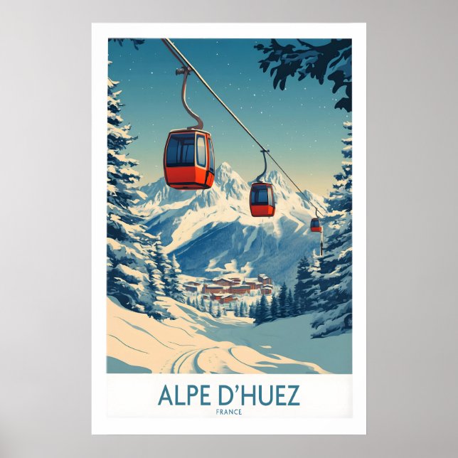 Póster Alpe dHuez Francia 1 (Frente)