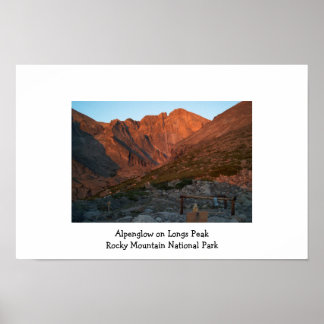 Póster Alpenglow en Longs Peak