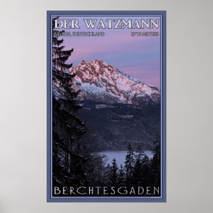Póster Alpenglow on Der Watzmann