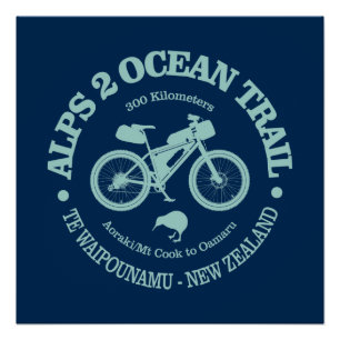 Póster Alpes 2 Océano (ciclismo)