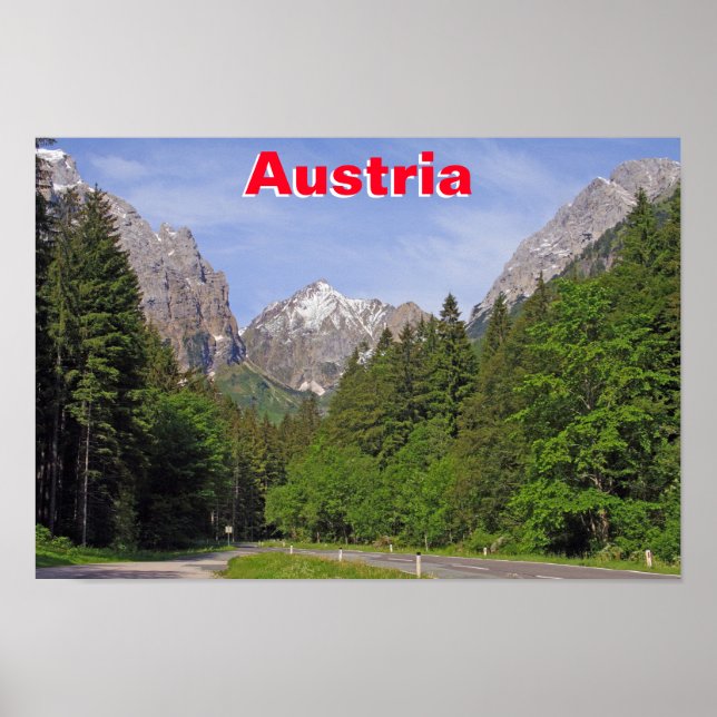 Póster Alpes austríacos (Frente)