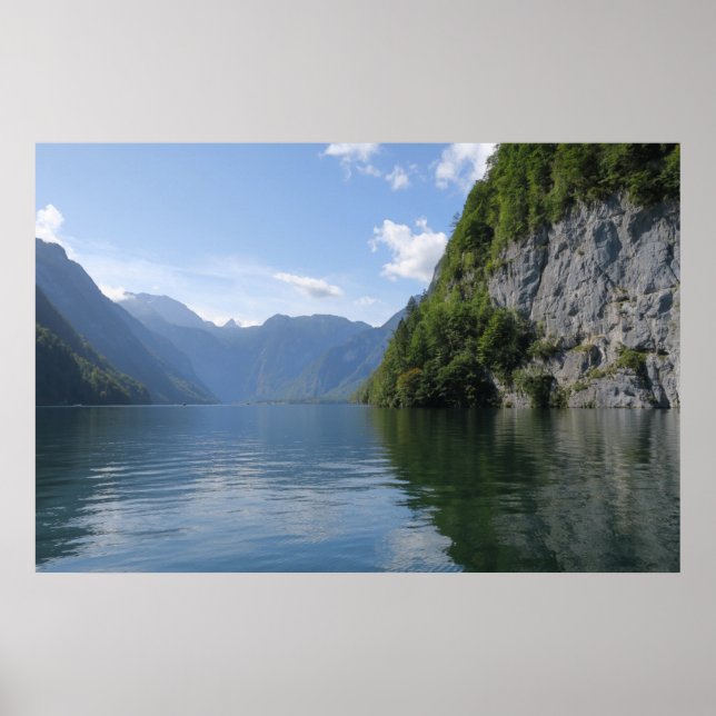 Póster Alpes bávaros de Königssee (Frente)