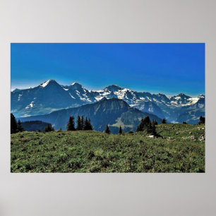 Póster Alpes de Suiza