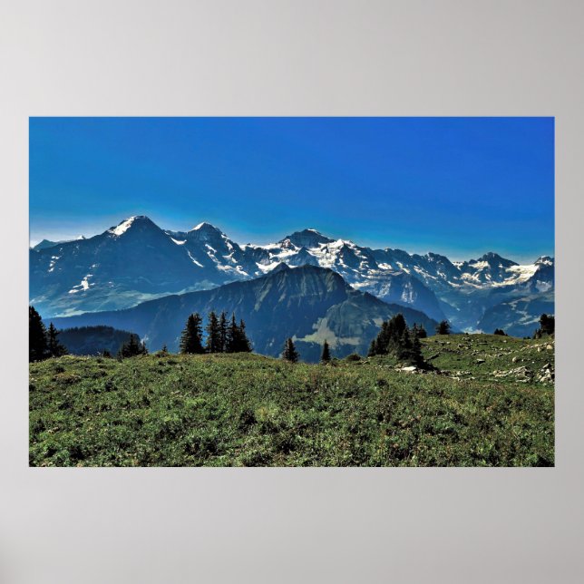 Póster Alpes de Suiza (Frente)