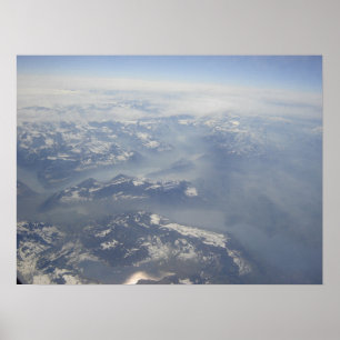 Póster Alpes desde arriba