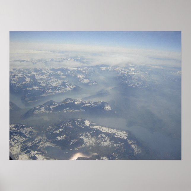 Póster Alpes desde arriba (Frente)