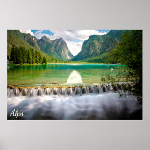 Póster Alpes Dolomitas de Italia