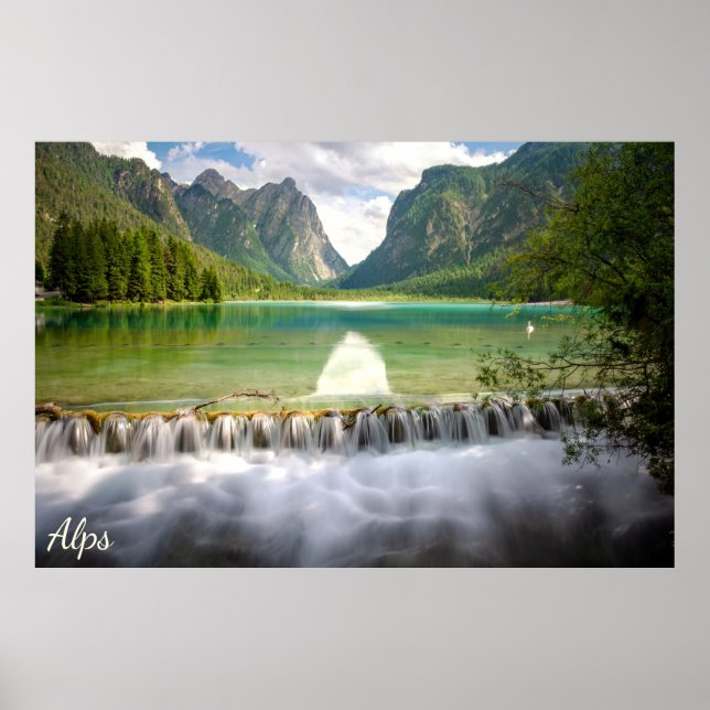 Póster Alpes Dolomitas de Italia (Frente)