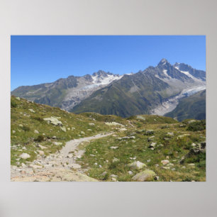 Póster Alpes franceses Chamonix