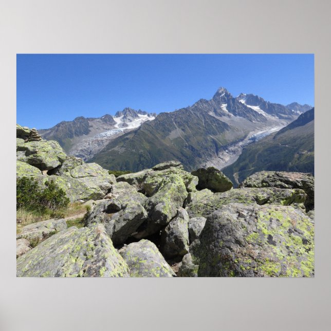 Póster Alpes franceses Chamonix (Frente)