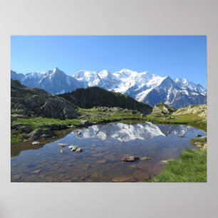 Póster Alpes franceses Chamonix