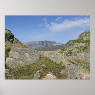 Póster Alpes franceses de Chaîne des Fiz