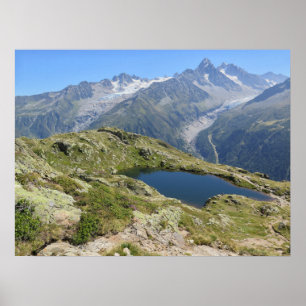 Póster Alpes franceses Lac de Cheserys