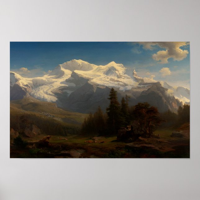 Póster Alpes suizos (Frente)