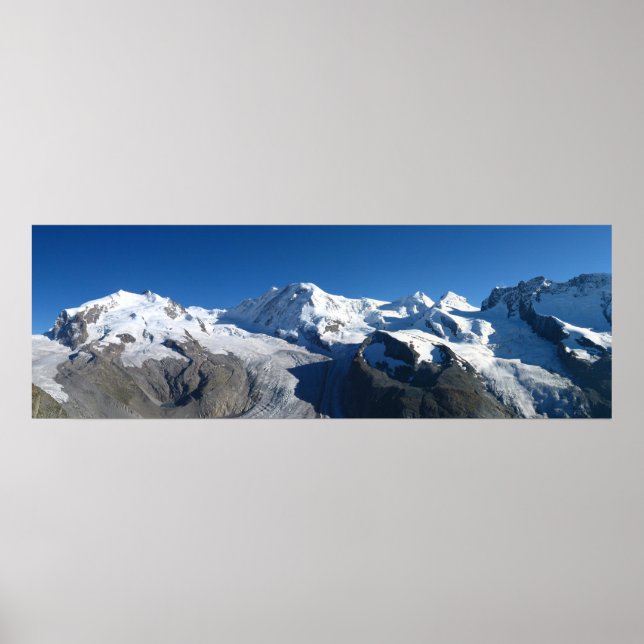 Póster Alpes suizos Gornergrat (Frente)