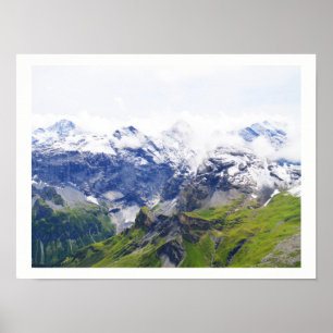 Póster Alpes suizos impresionantes