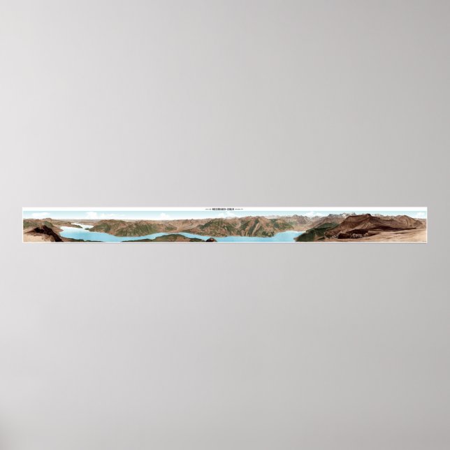 Póster Alpes suizos NIEDERBAUEN-CHULM Panorama 360° Poste (Frente)