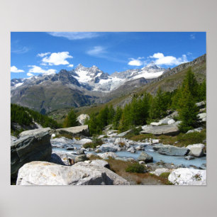 Póster Alpes Valais
