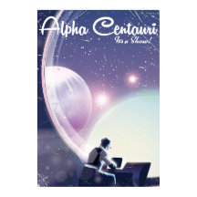 Alpha Centurai, es un show, afiche de viajes espac