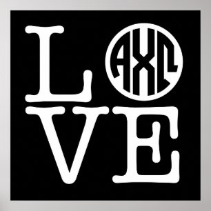 Póster Alpha Chi Omega   Amor