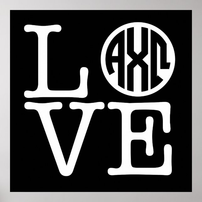 Póster Alpha Chi Omega | Amor (Frente)