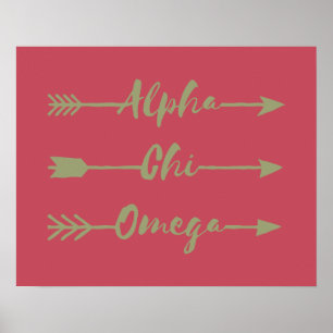 Póster Alpha Chi Omega   Arrows