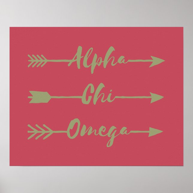 Póster Alpha Chi Omega | Arrows (Frente)