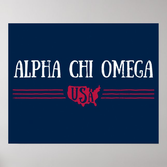 Póster Alpha Chi Omega - Estados Unidos (Frente)