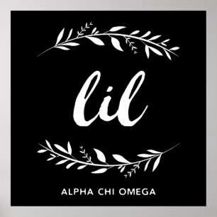 Póster Alpha Chi Omega   Lil Wreath