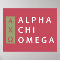 Alpha Chi Omega | Logotipo apilado