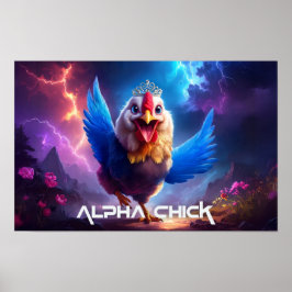 Póster ALPHA CHICK poster divertido