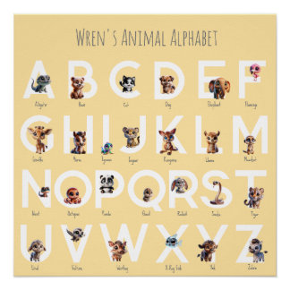Poster Alphabet Animal