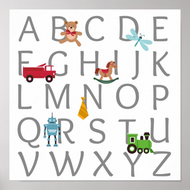 Póster Alphabet Baby Boy (Frente)