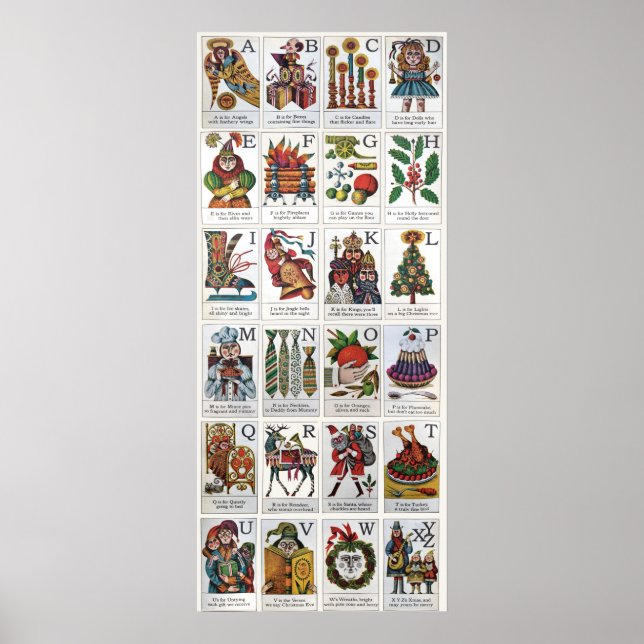 Póster Alphabet navidades (Frente)