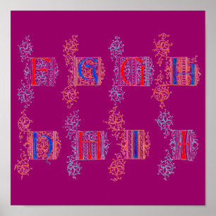 Póster Alphabet Poster