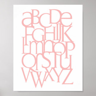 Póster Alphabet Print