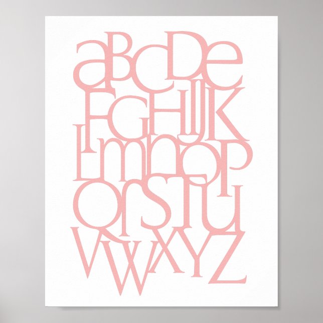 Póster Alphabet Print (Frente)