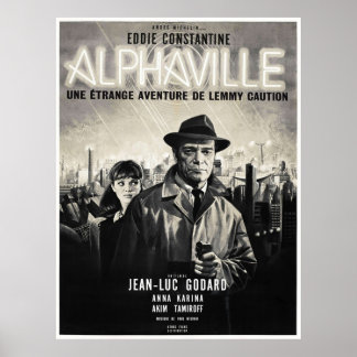 Póster Alphaville Vintage Movie