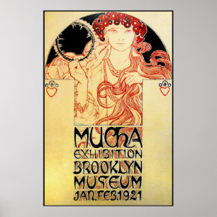 Póster Alphones (Alfons) Mucha Poster de exposición 1921