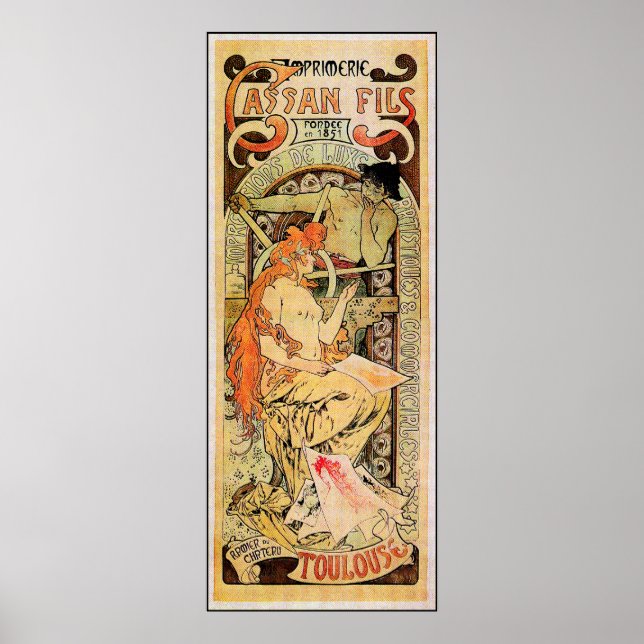 Póster Alphonse (Alfons) Mucha Poster: Cassan Fils (Frente)