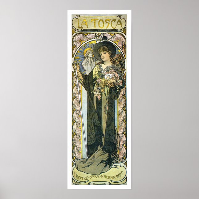 Póster Alphonse [Alfons] Mucha Poster Imprimir: La Tosca (Frente)