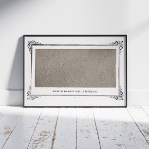 Póster Alphonse Allais, April Fools, Gray, Abstrasse Art