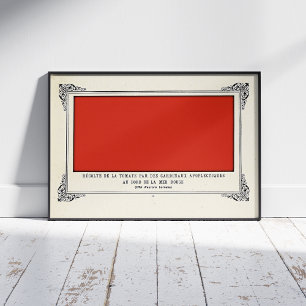 Póster Alphonse Allais, April Fools, Red, Abstract Art