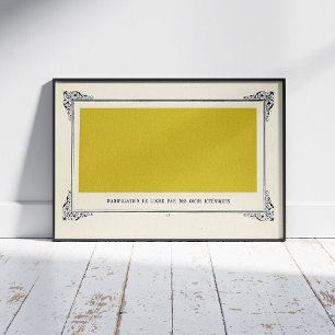 Póster Alphonse Allais, Día de los Inocentes, Amarillo, A